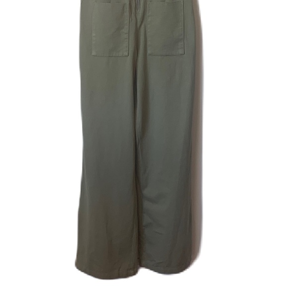 MARONIE Green Wide Leg Jumper Romper Overall Size Medium NEW - Picture 3 of 7